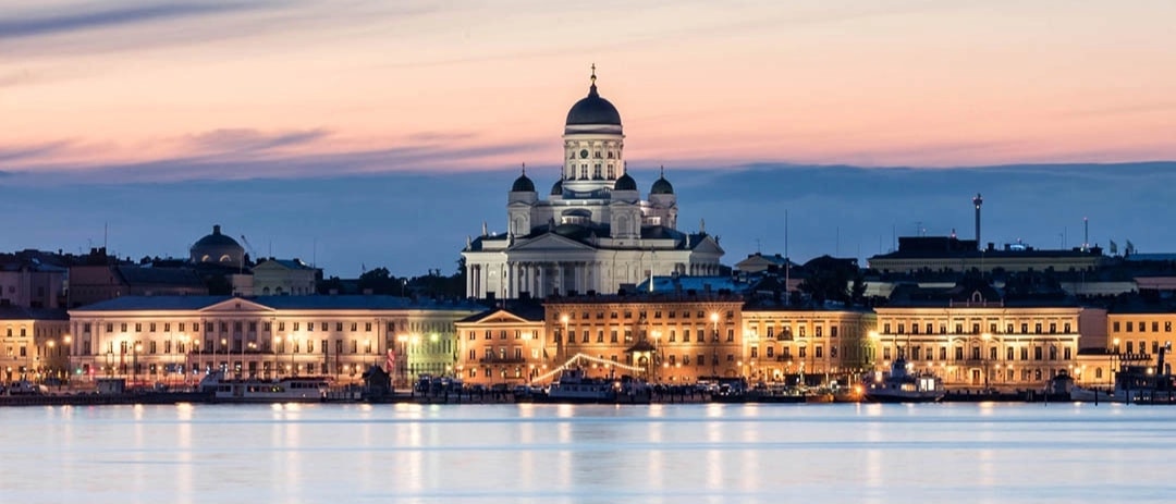 Nordic seascape at dusk